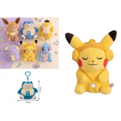 pokemon headset keyring 毛公仔 比卡超